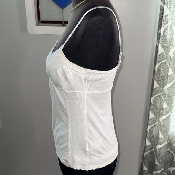 Superdry 100% Cotton  Lace Trimmed Tank Top SZ Large - Picture 5 of 8